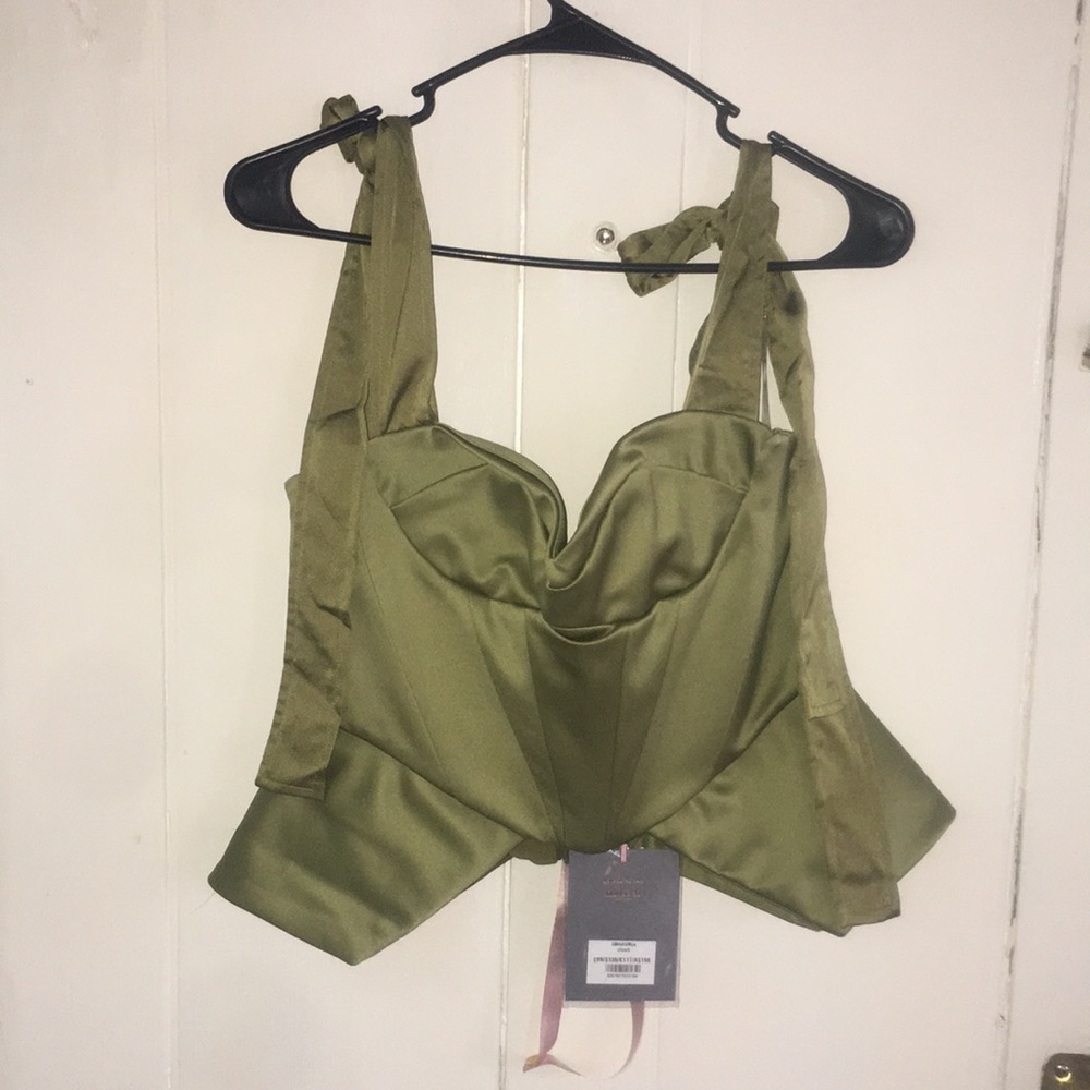 Olive Satin House of CB Fashion Corset